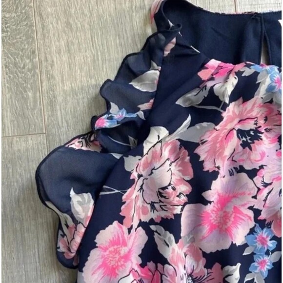 XSP Navy Floral Halter Maxi Dress - Picture 5 of 8